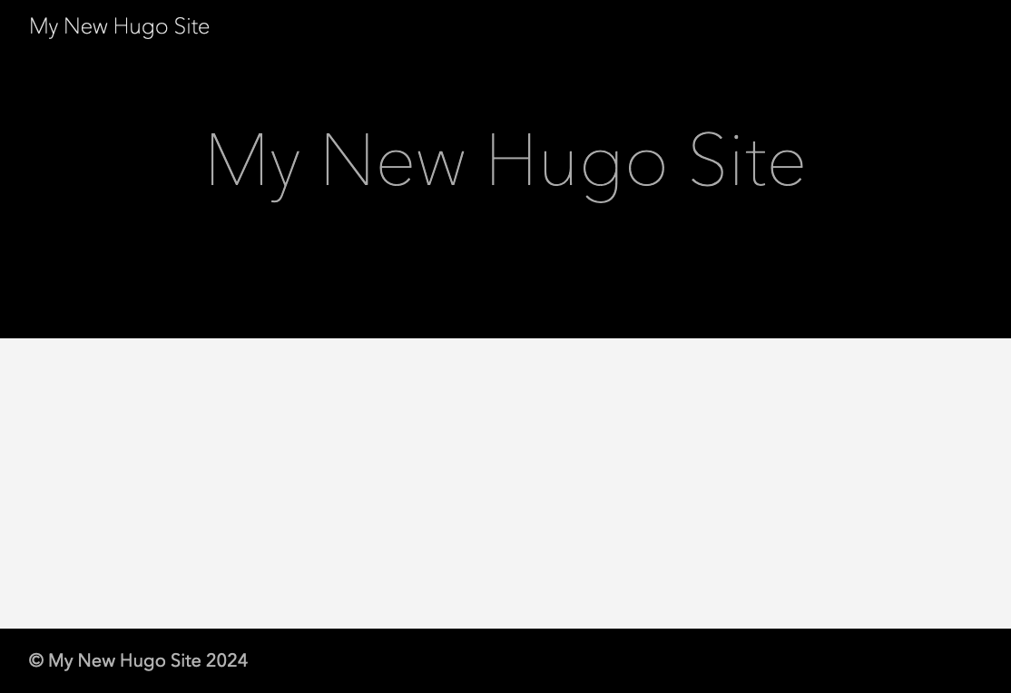 Hugo Homepage