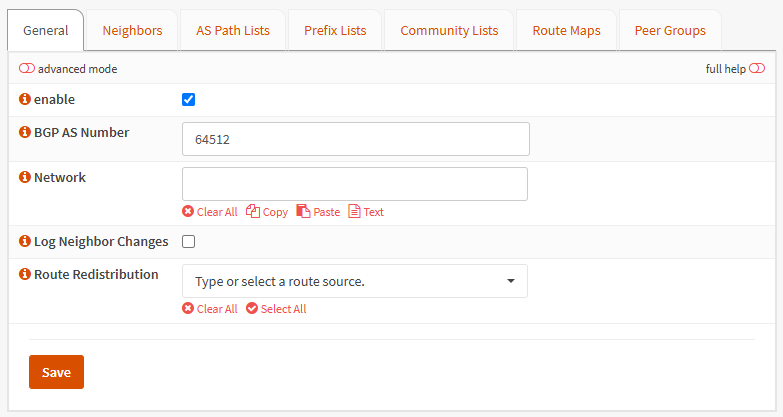 Port 65412 in BGP settings